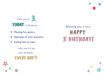 Picture of 3 HAPPY BIRTHDAY CARD